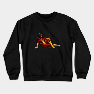 Woman with spiders Crewneck Sweatshirt